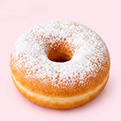 Donut phủ đường bột
